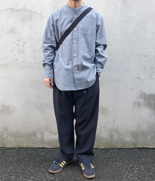 MHL./FADED COTTON SHIRTING SHIRT (INDIGO)