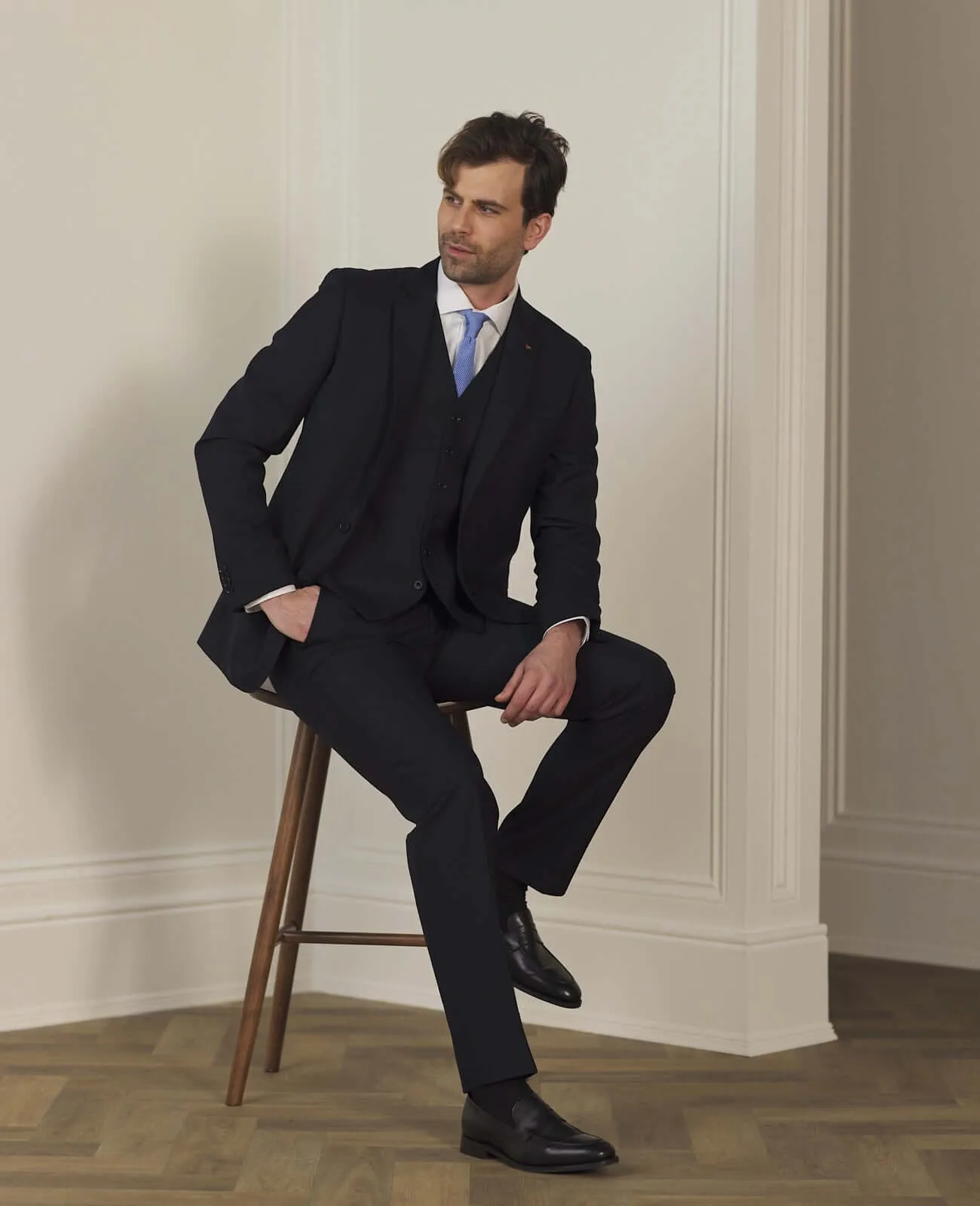 Mix & Match Plain Wool Suit Trousers