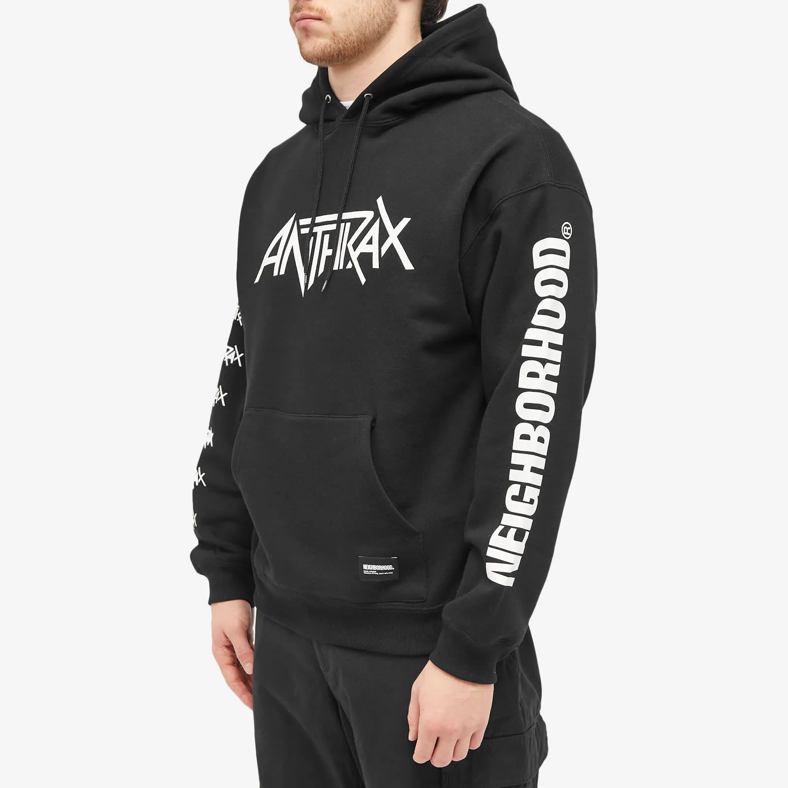 Neighborhood Anthrax Pullover Hoodie, black
