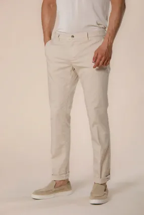 New York Men'S Chino Pants In Stretch Satin Regular