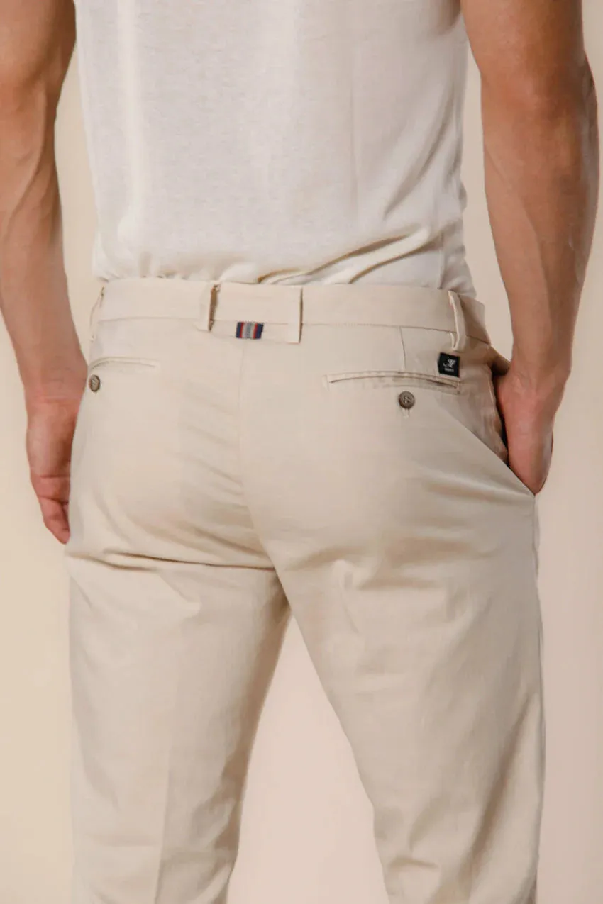 New York Men'S Chino Pants In Stretch Satin Regular