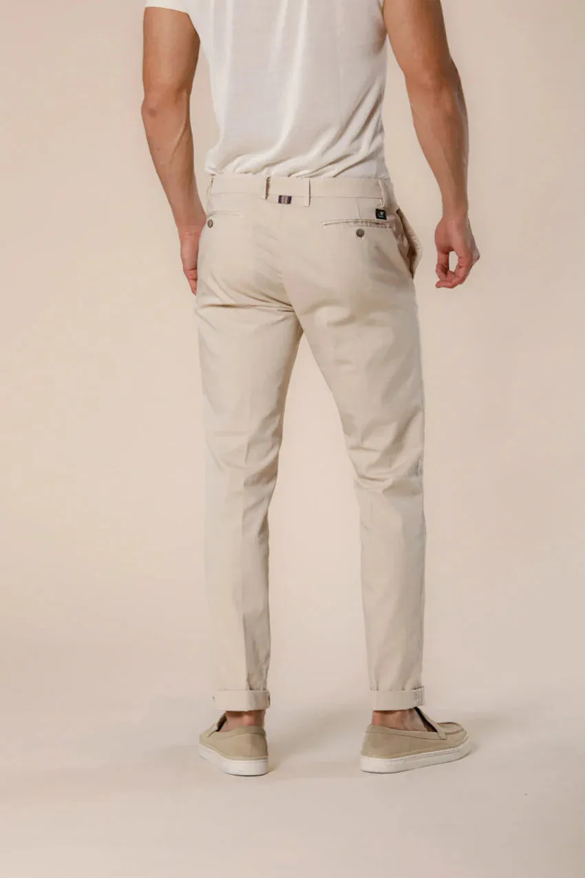New York Men'S Chino Pants In Stretch Satin Regular