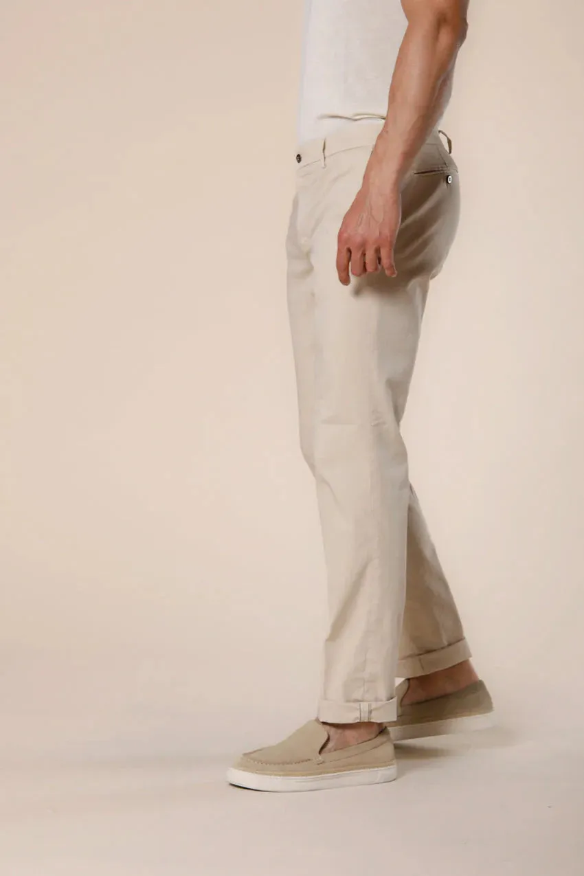 New York Men'S Chino Pants In Stretch Satin Regular