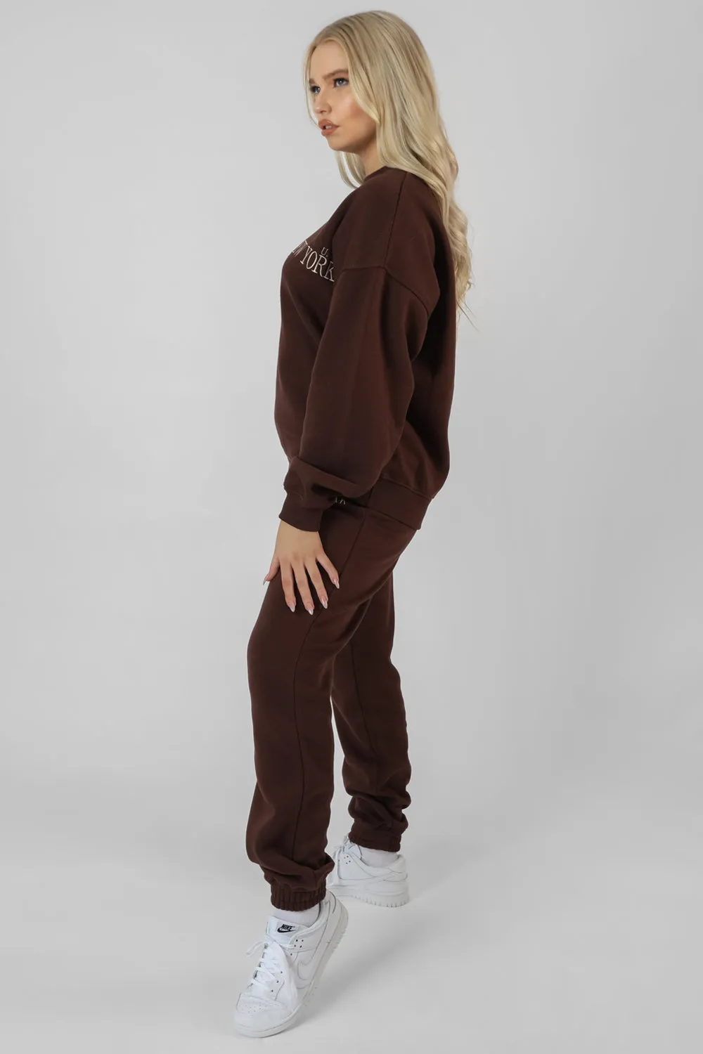 New York Oversized Sweatshirt Chocolate