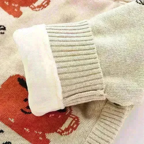 Newborn Baby Clothes Baby Crawling Clothes Thickening Out Baby Harness Christmas Baby Romper Baby Cotton Sleepwear