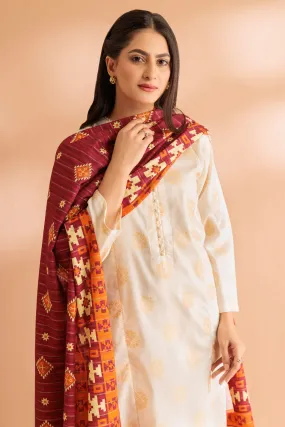 O-WHITE-JACQUARD-3 PIECE (SS2243P25)