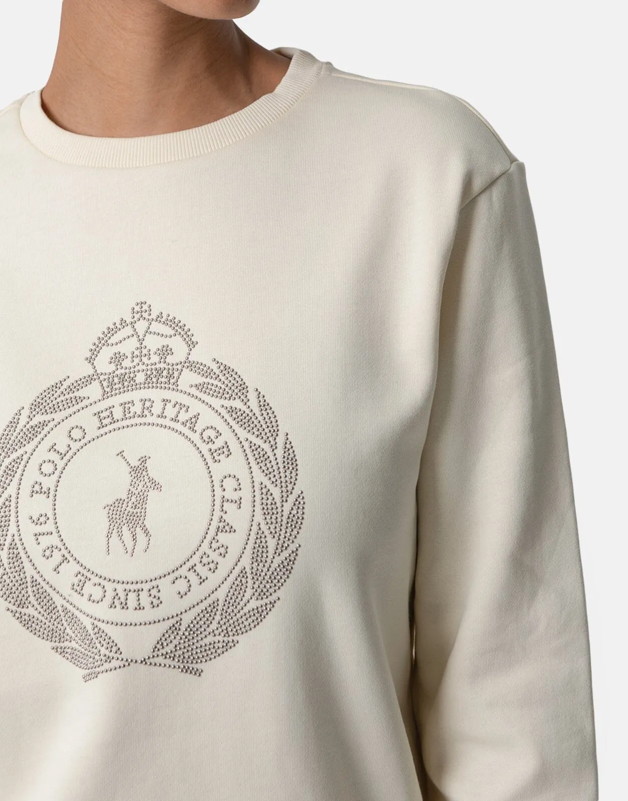Polo Casey Nailhead Sweatshirt Stone