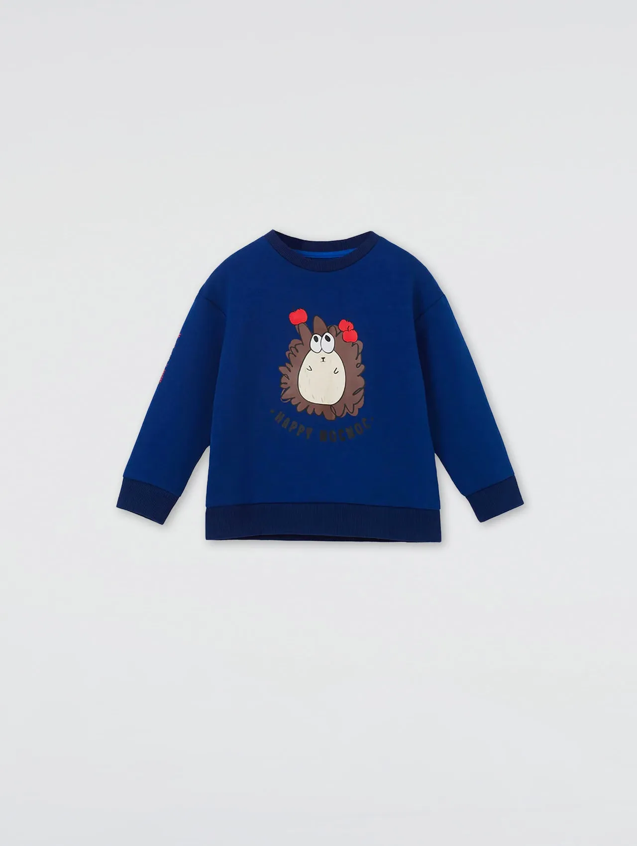 Print Round Neck Sweatshirt