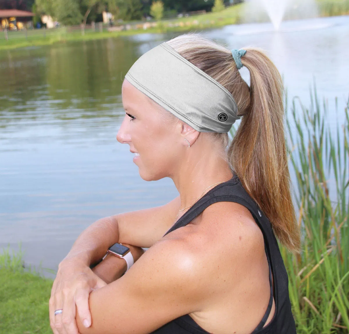 RAVEbandz The Pro - Wide Stretch Headband (Divine)
