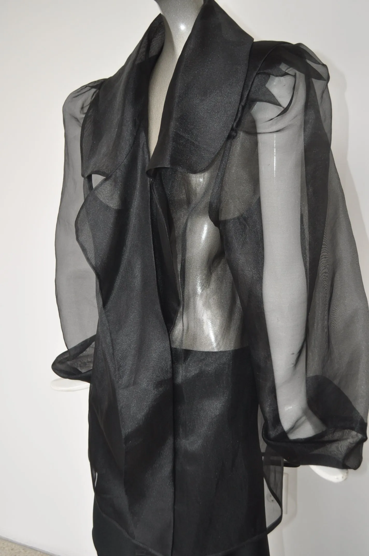 Sheer jacket mashia 1980s Avant garde style