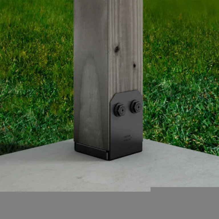 Simpson Strong-Tie APVB66 Outdoor Accents® Avant Collection™ ZMAX®, Black Powder-Coated Post Base for 6x6