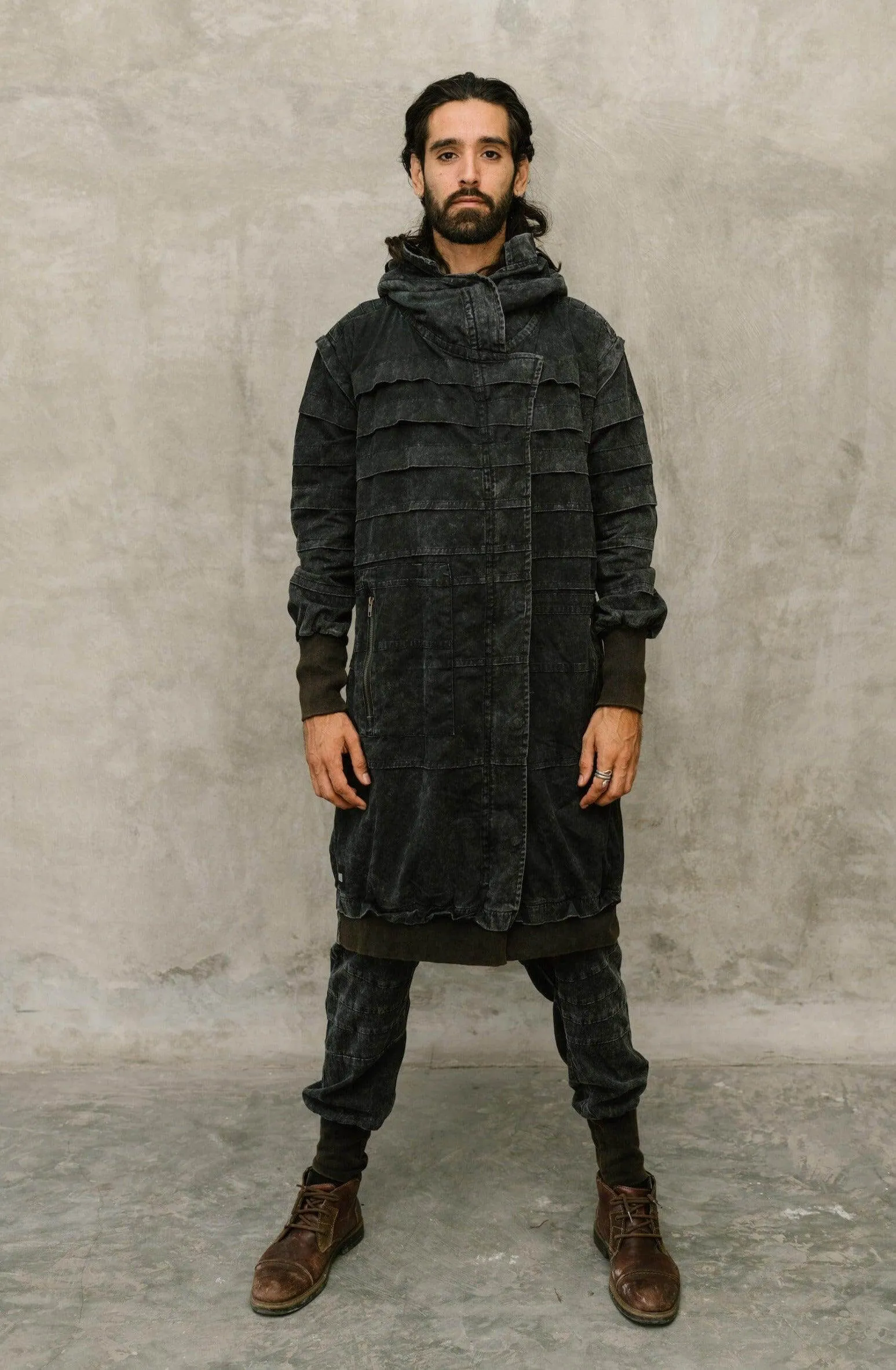 SISU Jacket - Long Hooded Ninja Assassin Zipper Jacket