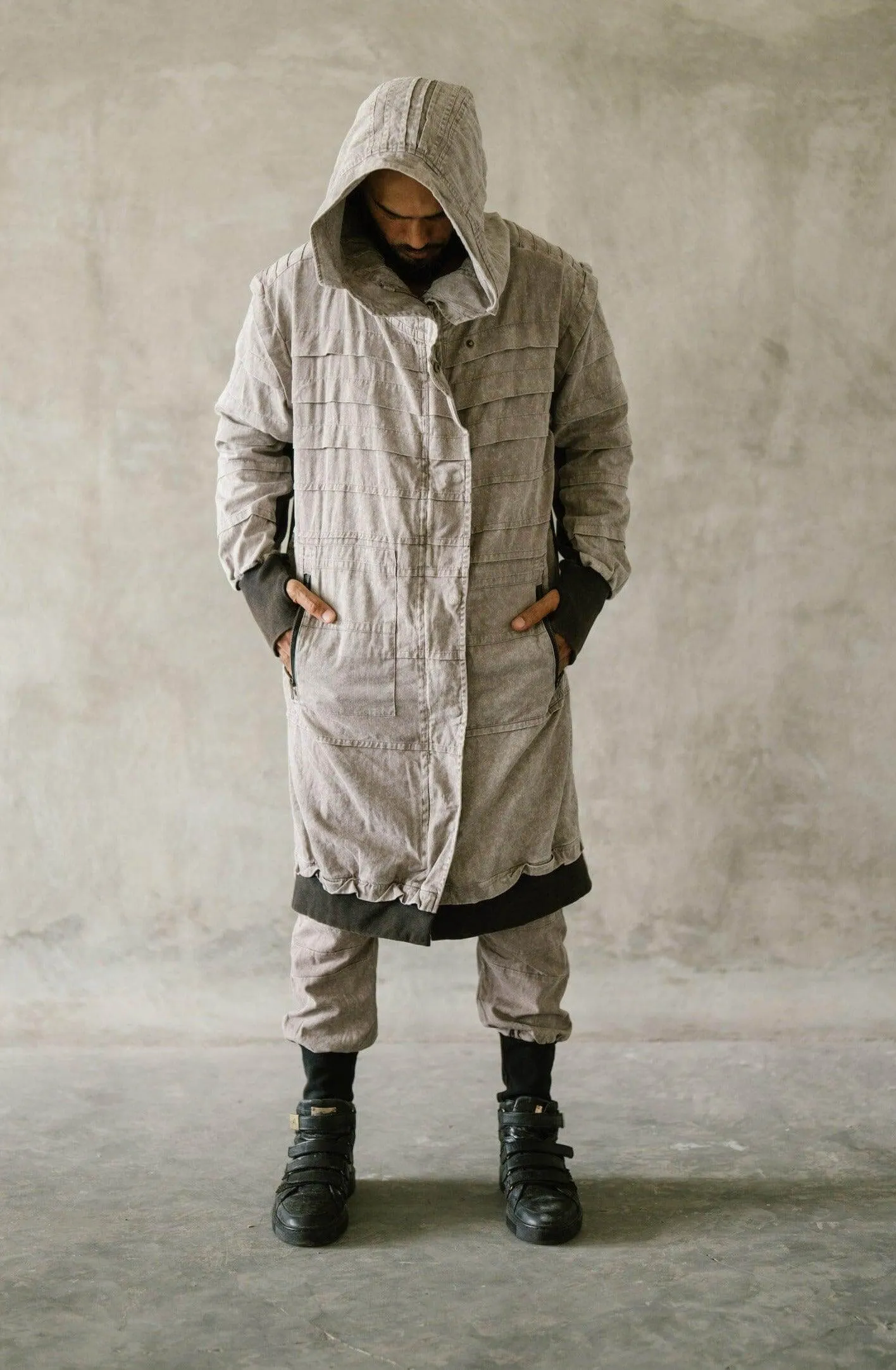 SISU Jacket - Long Hooded Ninja Assassin Zipper Jacket