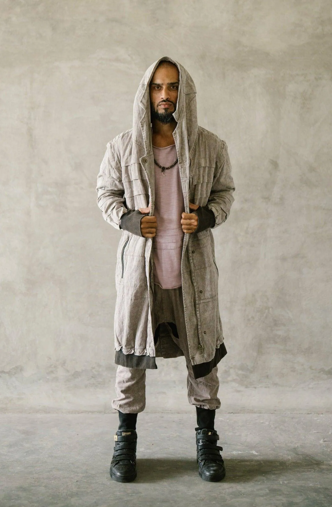 SISU Jacket - Long Hooded Ninja Assassin Zipper Jacket