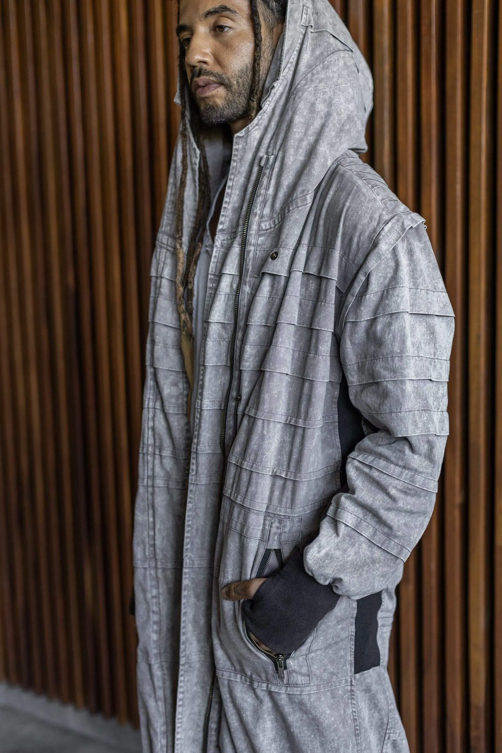 SISU Jacket - Long Hooded Ninja Assassin Zipper Jacket
