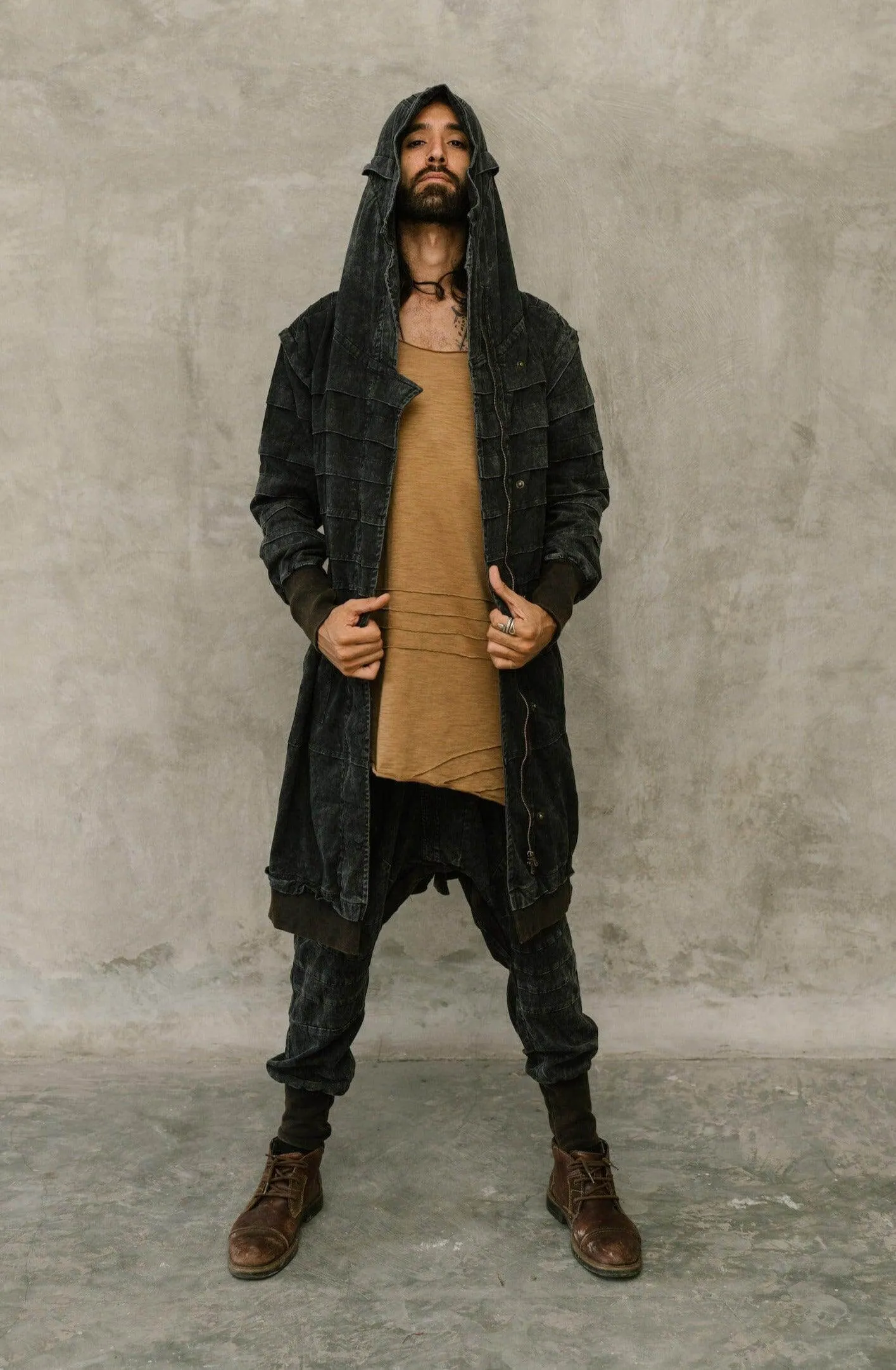 SISU Jacket - Long Hooded Ninja Assassin Zipper Jacket