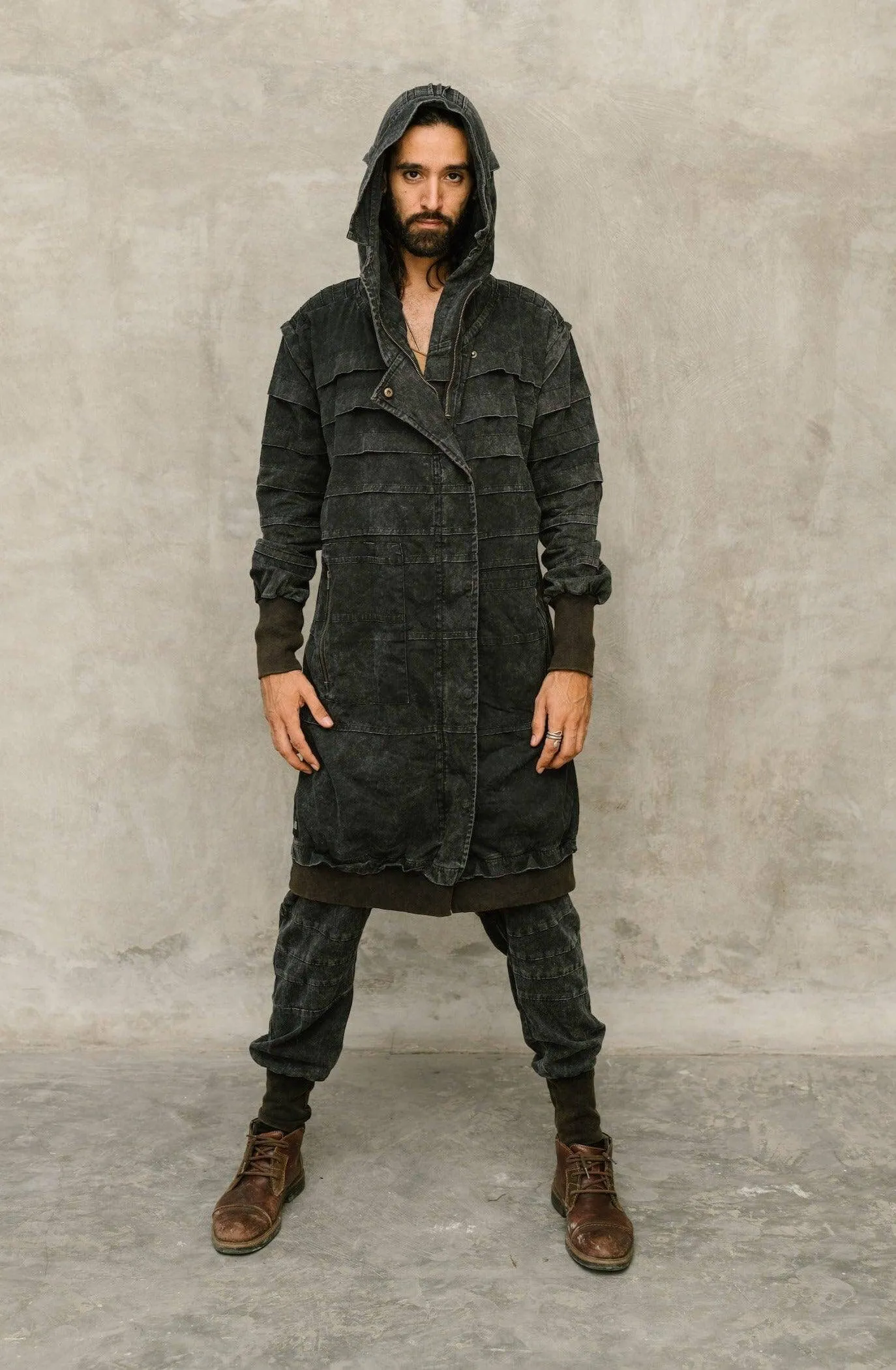 SISU Jacket - Long Hooded Ninja Assassin Zipper Jacket