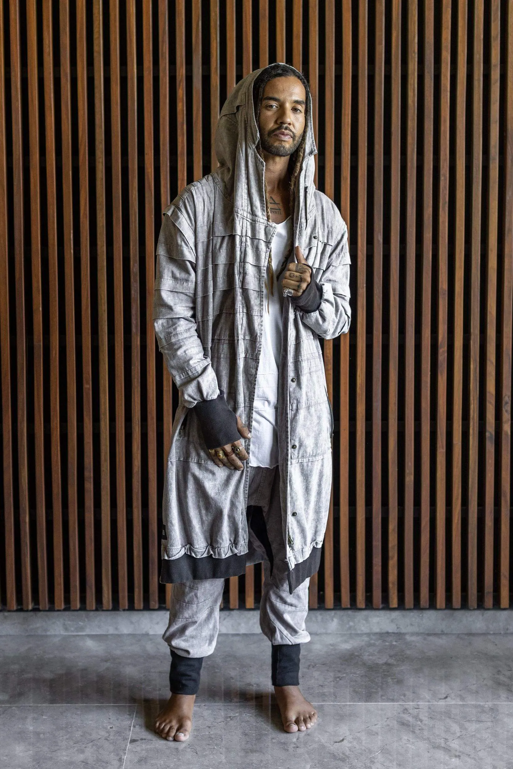 SISU Jacket - Long Hooded Ninja Assassin Zipper Jacket
