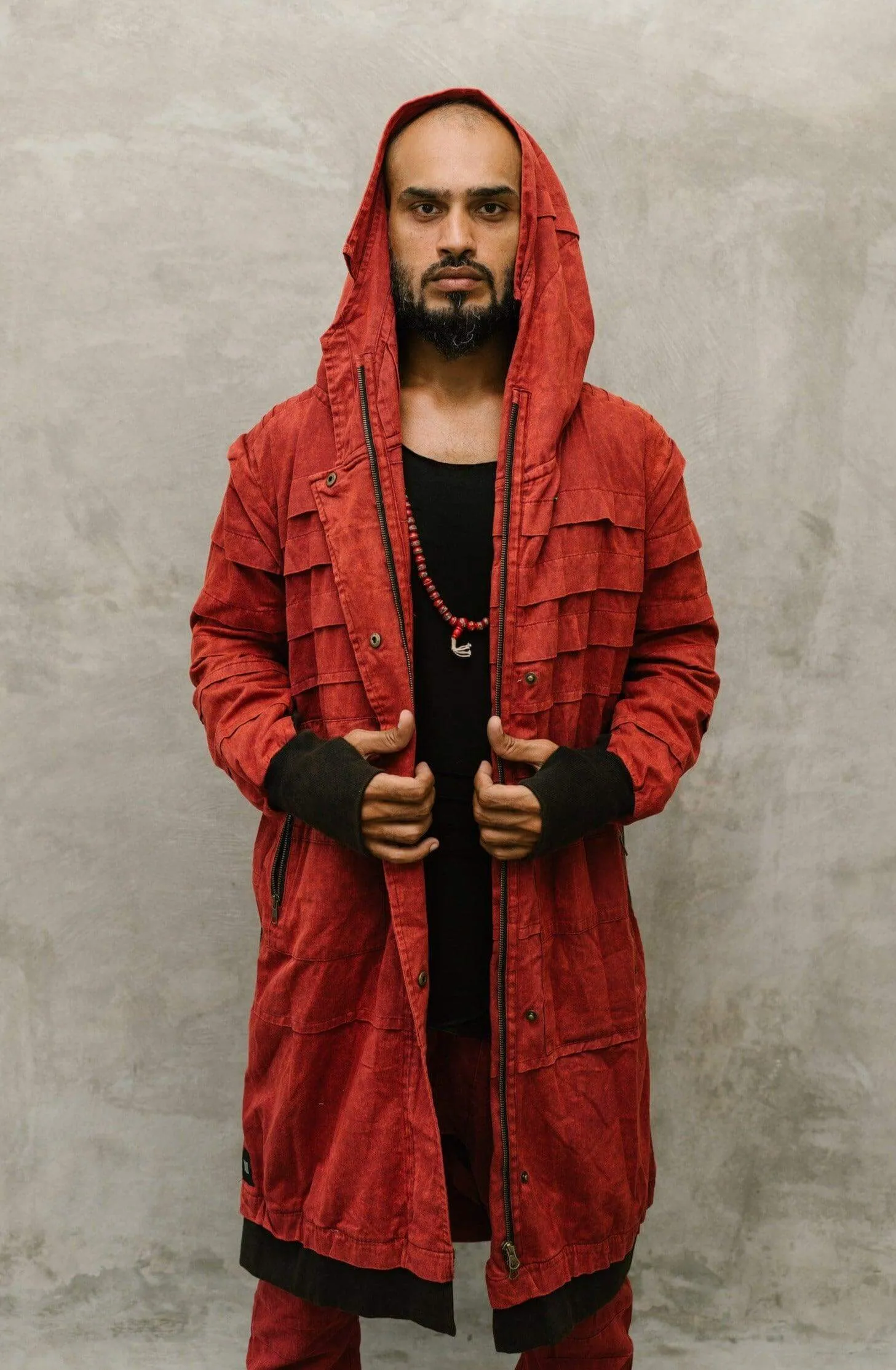 SISU Jacket - Long Hooded Ninja Assassin Zipper Jacket
