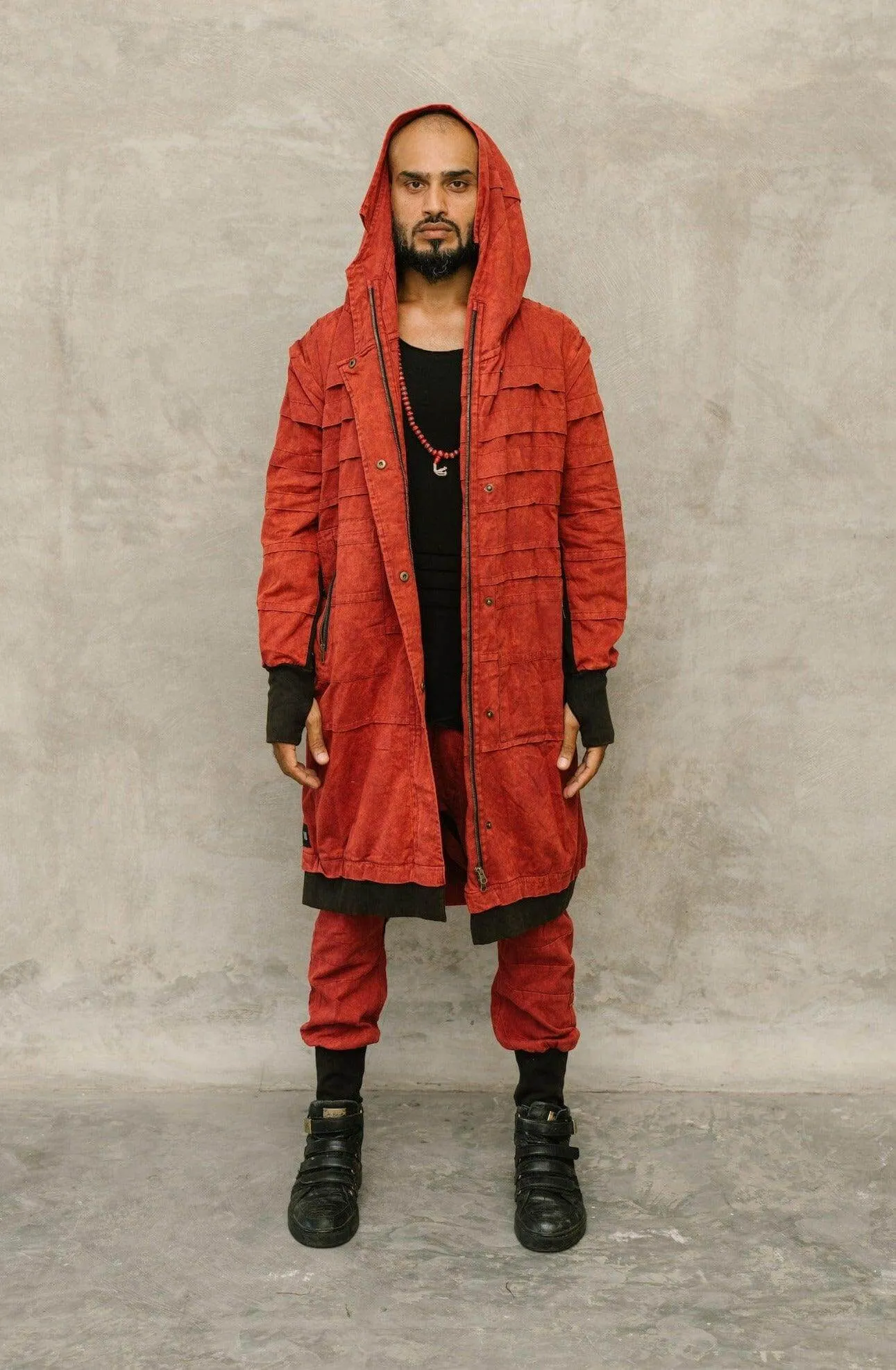SISU Jacket - Long Hooded Ninja Assassin Zipper Jacket
