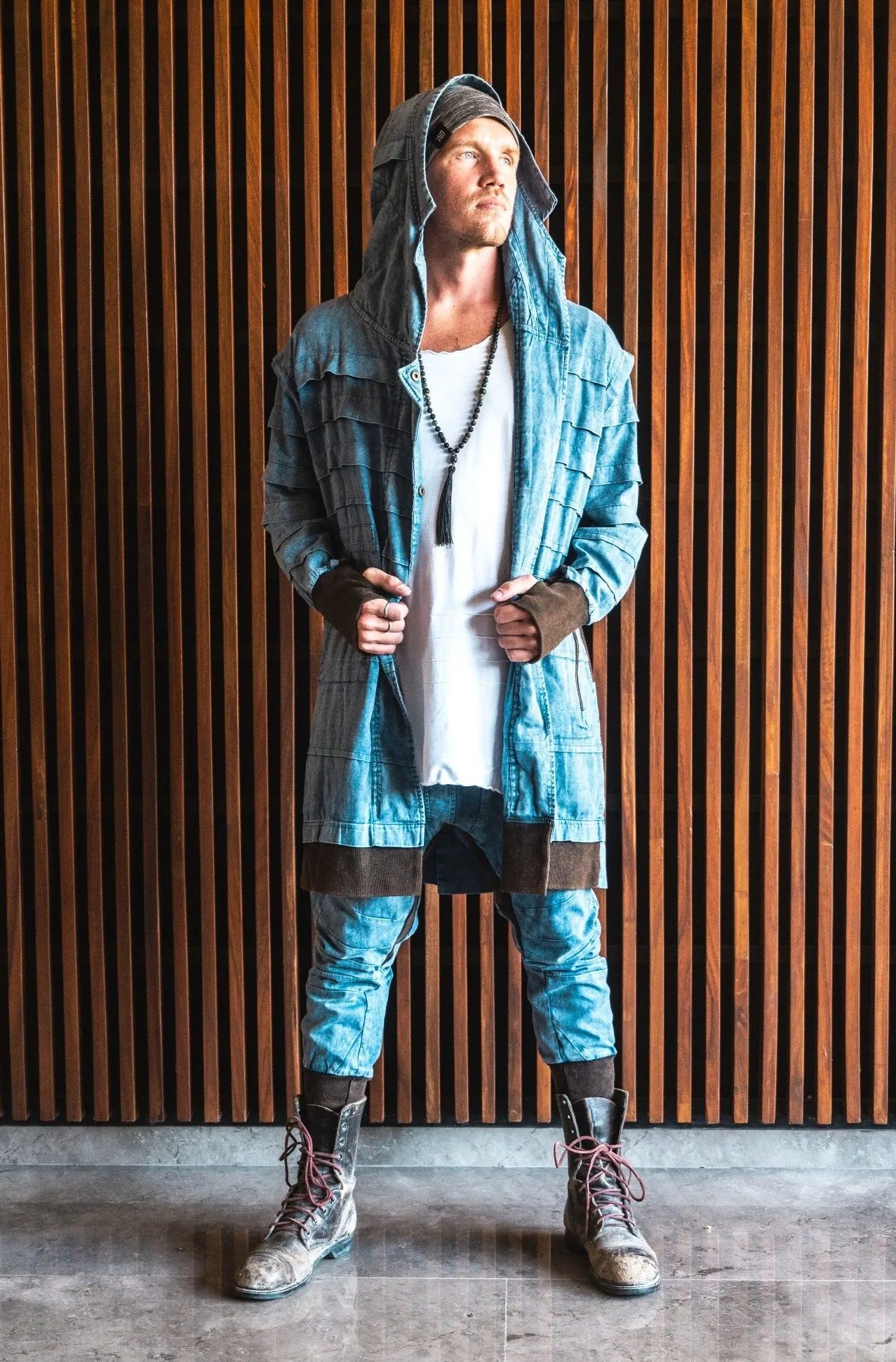 SISU Jacket - Long Hooded Ninja Assassin Zipper Jacket