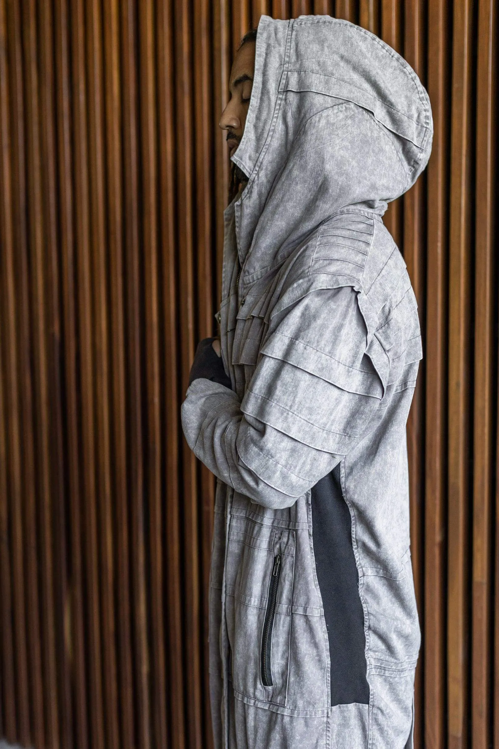 SISU Jacket - Long Hooded Ninja Assassin Zipper Jacket