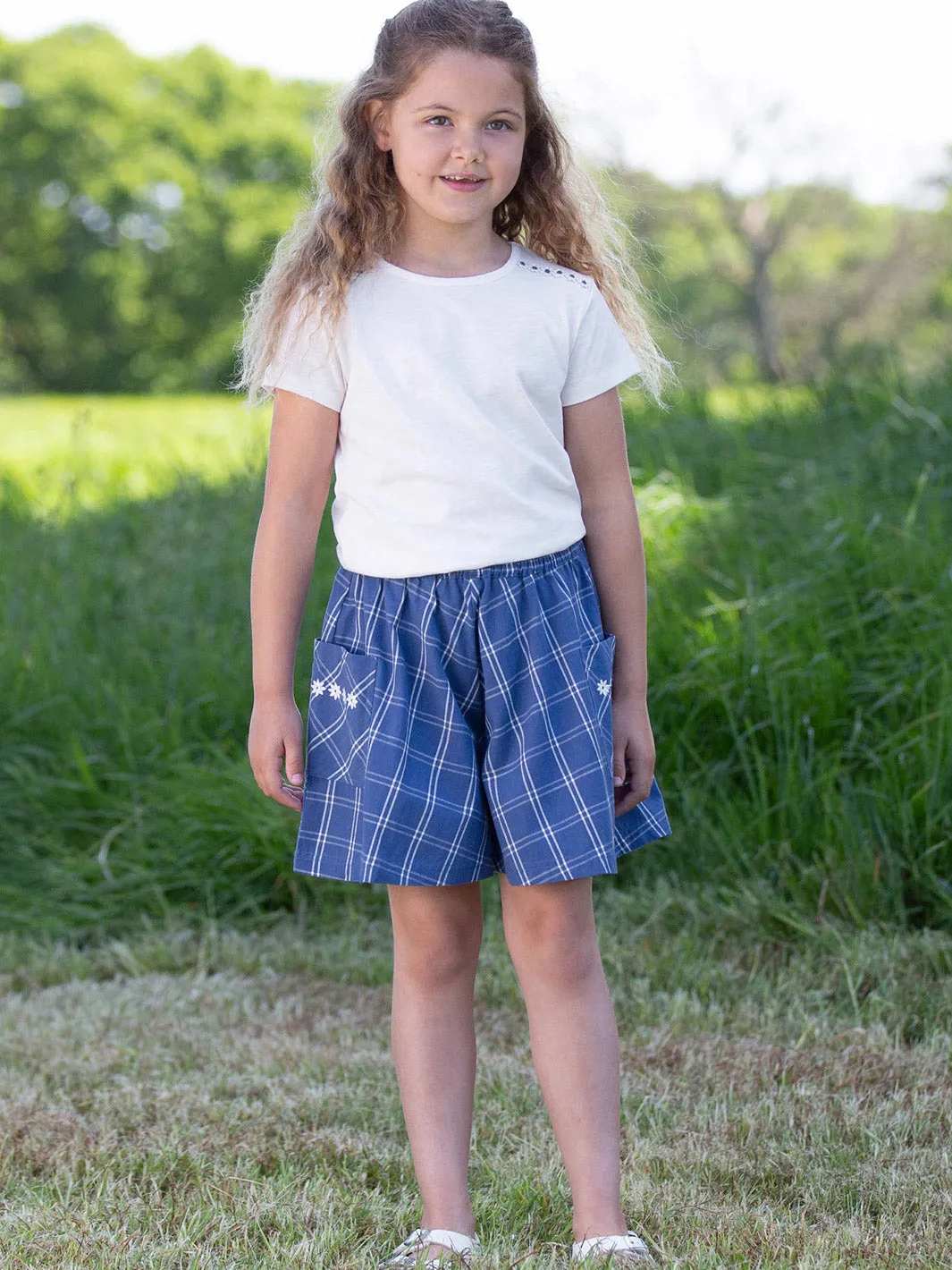 Special check culottes
