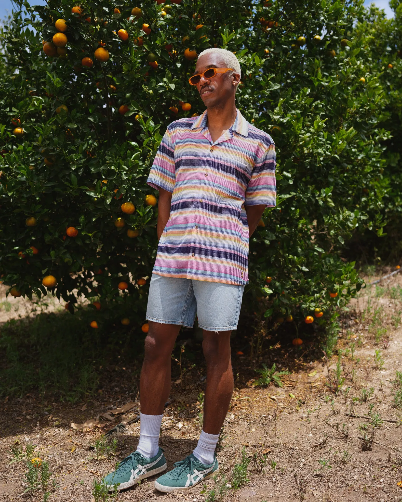 Sunset Stripe Knit Shirt