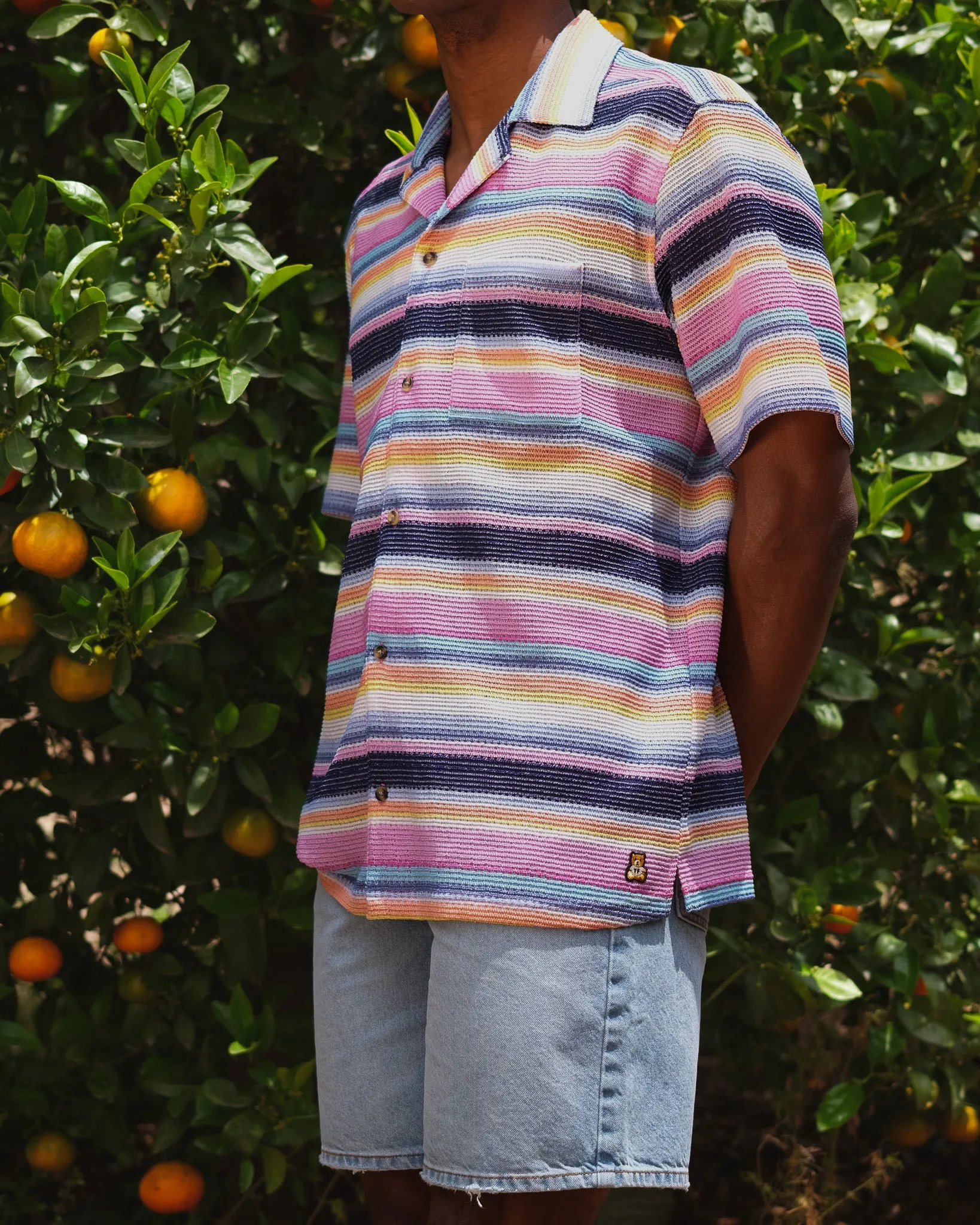 Sunset Stripe Knit Shirt