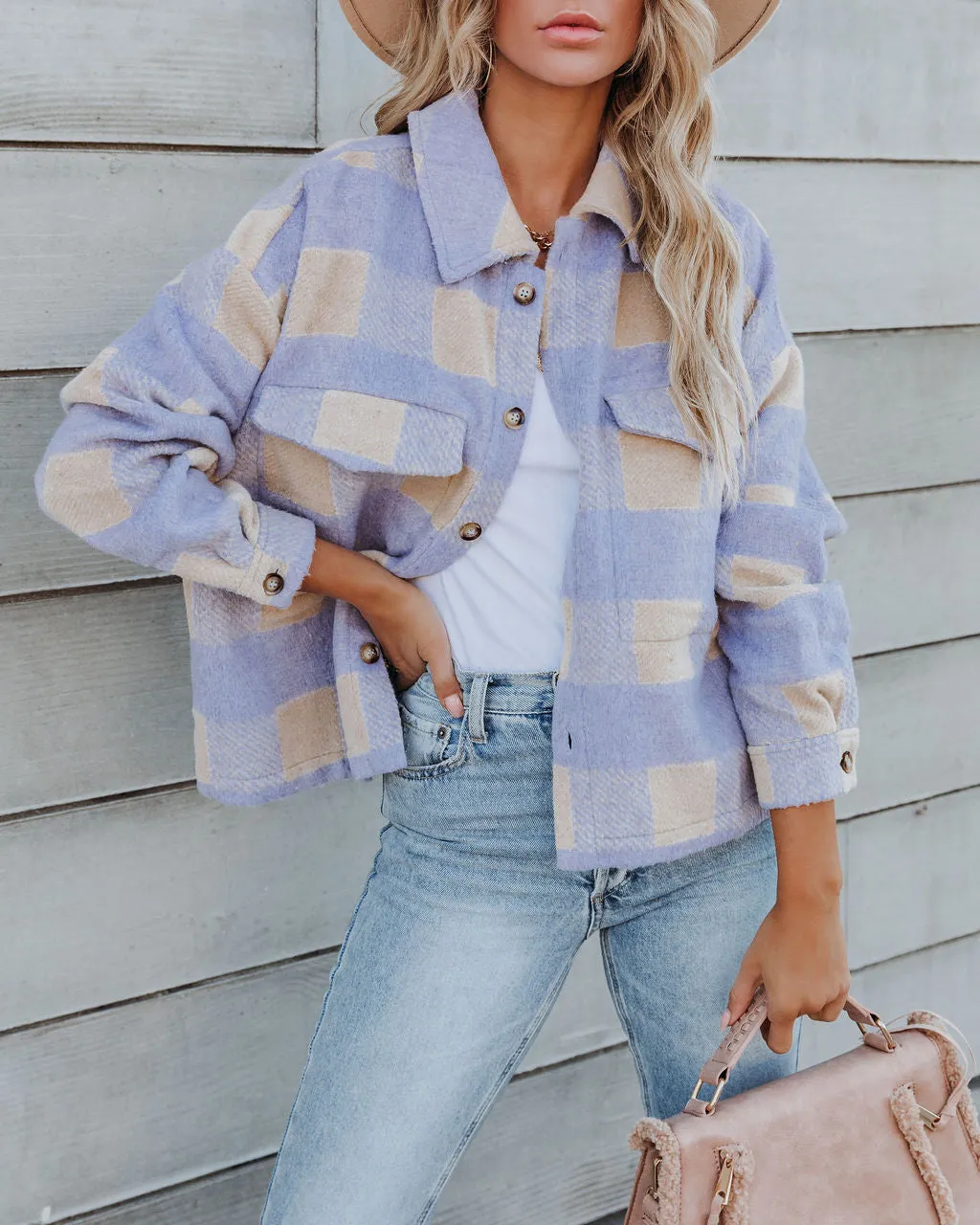 TastyHottie - Gillian Plaid Button Down Shacket
