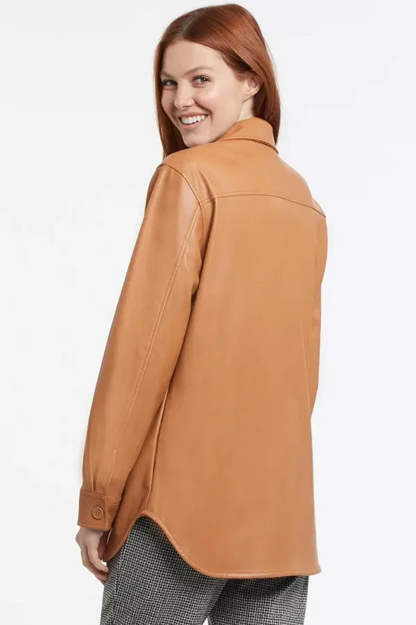 Tribal Soft Vegan Leather Shacket