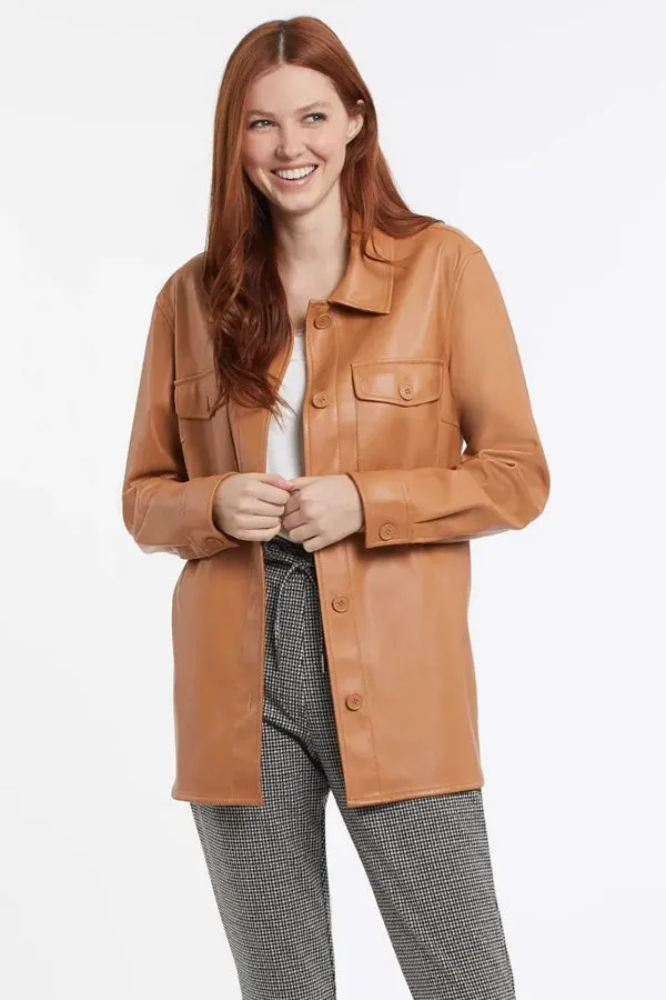 Tribal Soft Vegan Leather Shacket