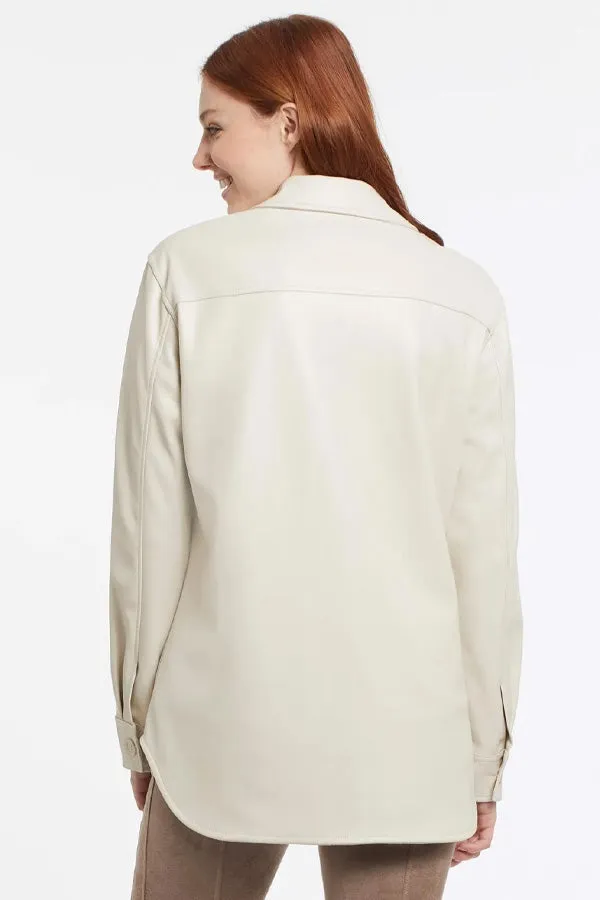 Tribal Soft Vegan Leather Shacket
