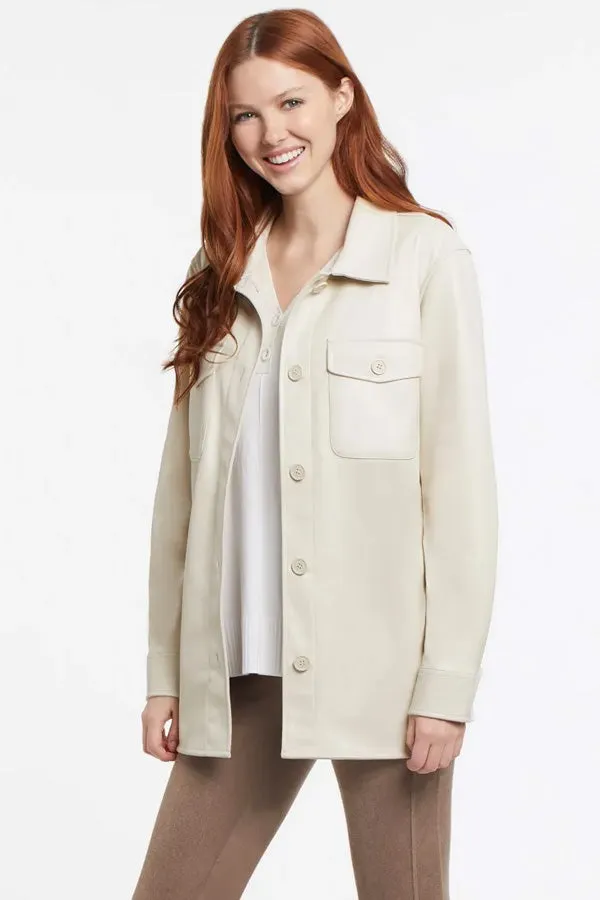Tribal Soft Vegan Leather Shacket