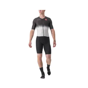 Trisuit Castelli Sanremo Ultra Speed Short Sleeve Black White