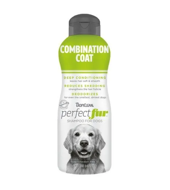 TropiClean PerfectFur Combination Coat Shampoo for Dogs