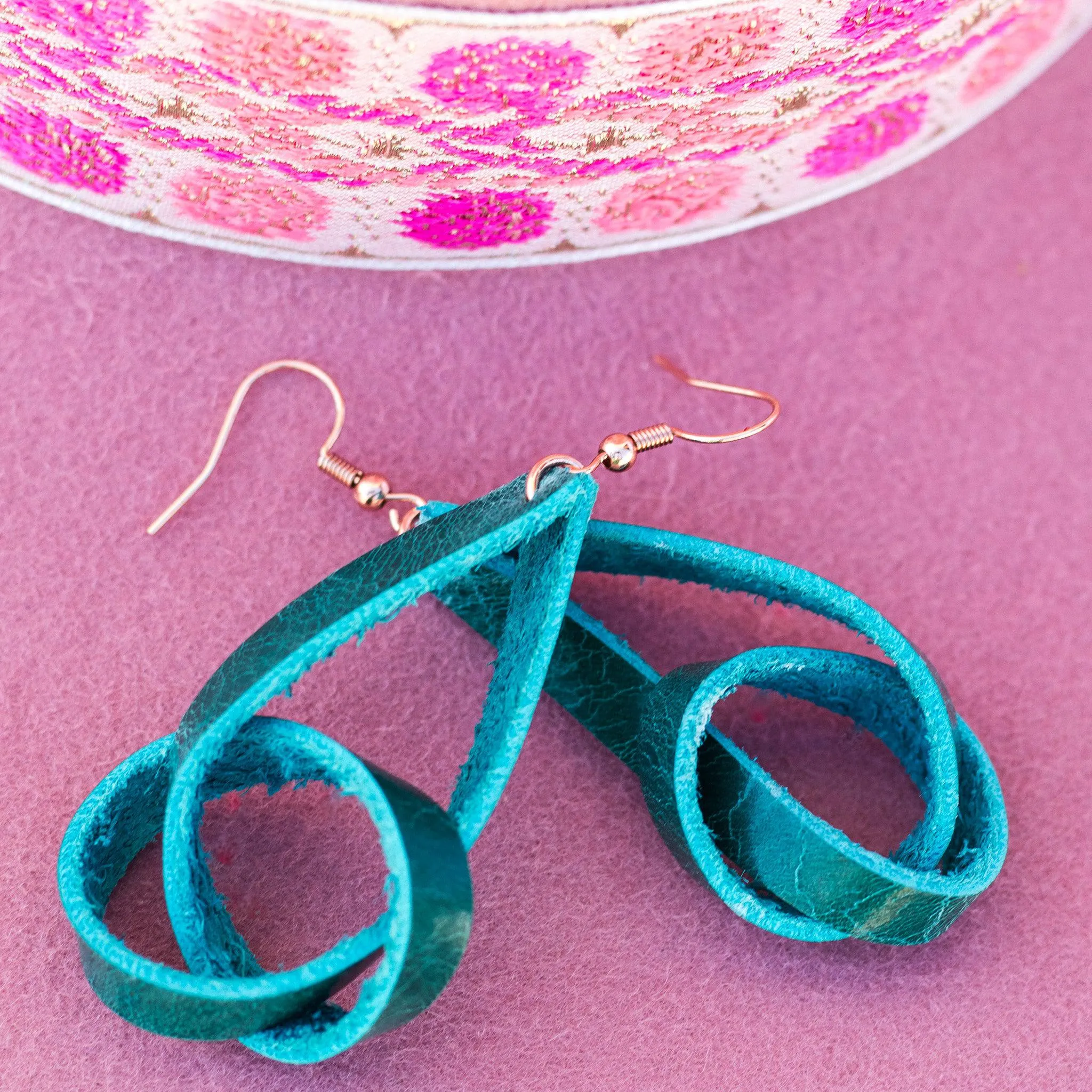 Twisted Gypsy Leather Earrings