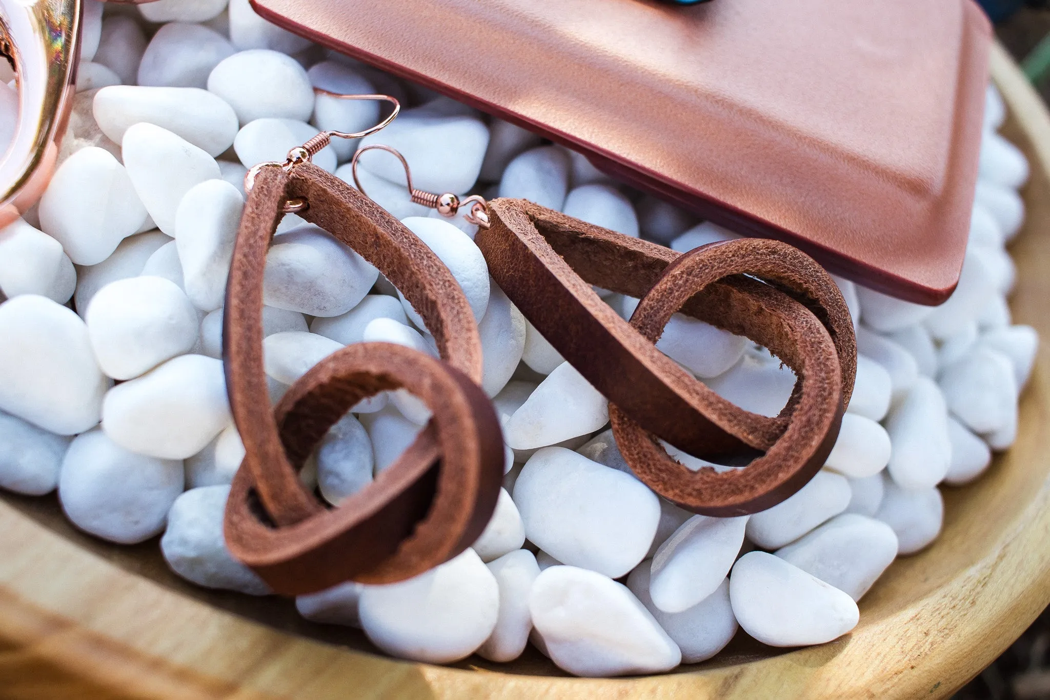 Twisted Gypsy Leather Earrings