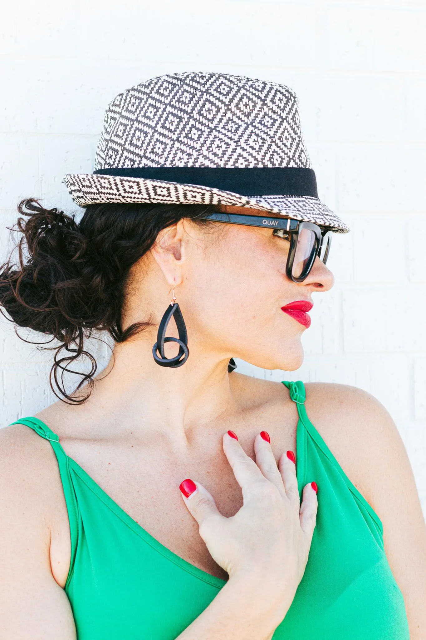 Twisted Gypsy Leather Earrings