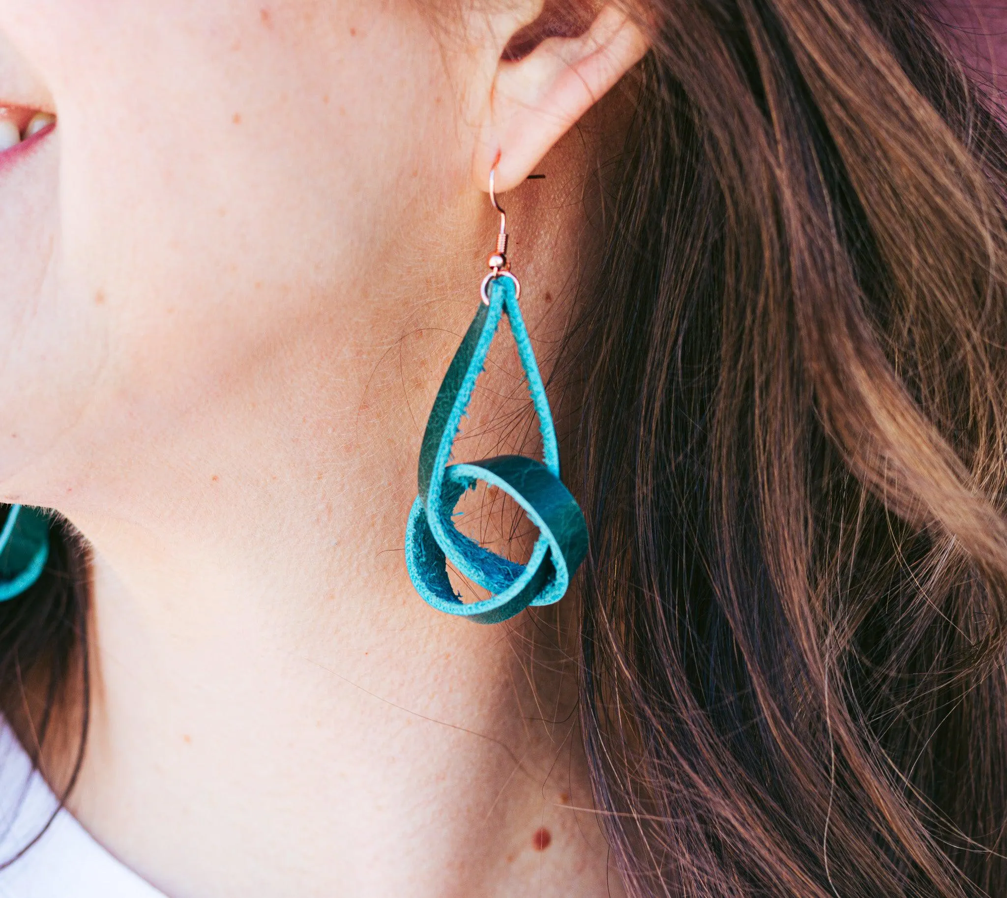 Twisted Gypsy Leather Earrings