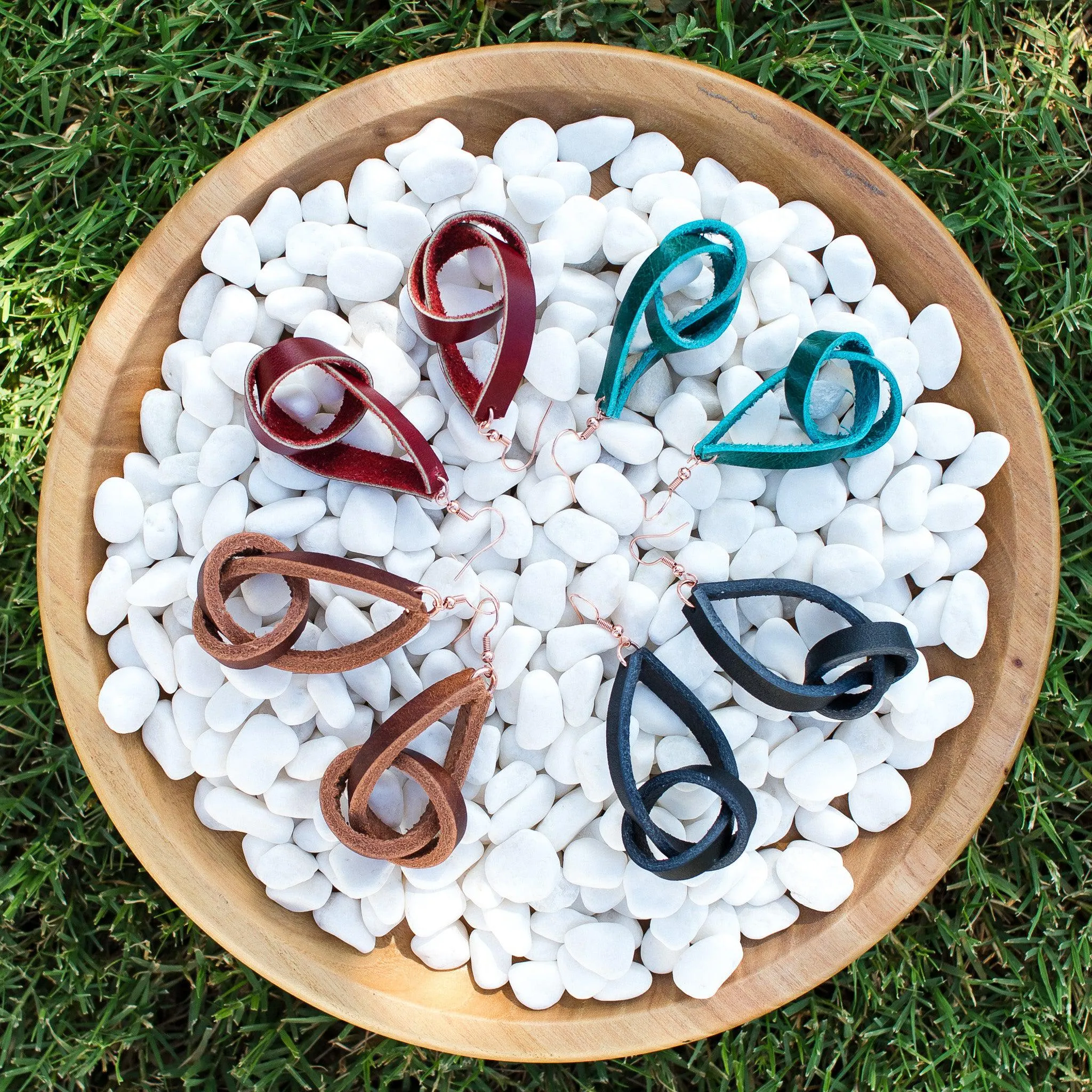 Twisted Gypsy Leather Earrings