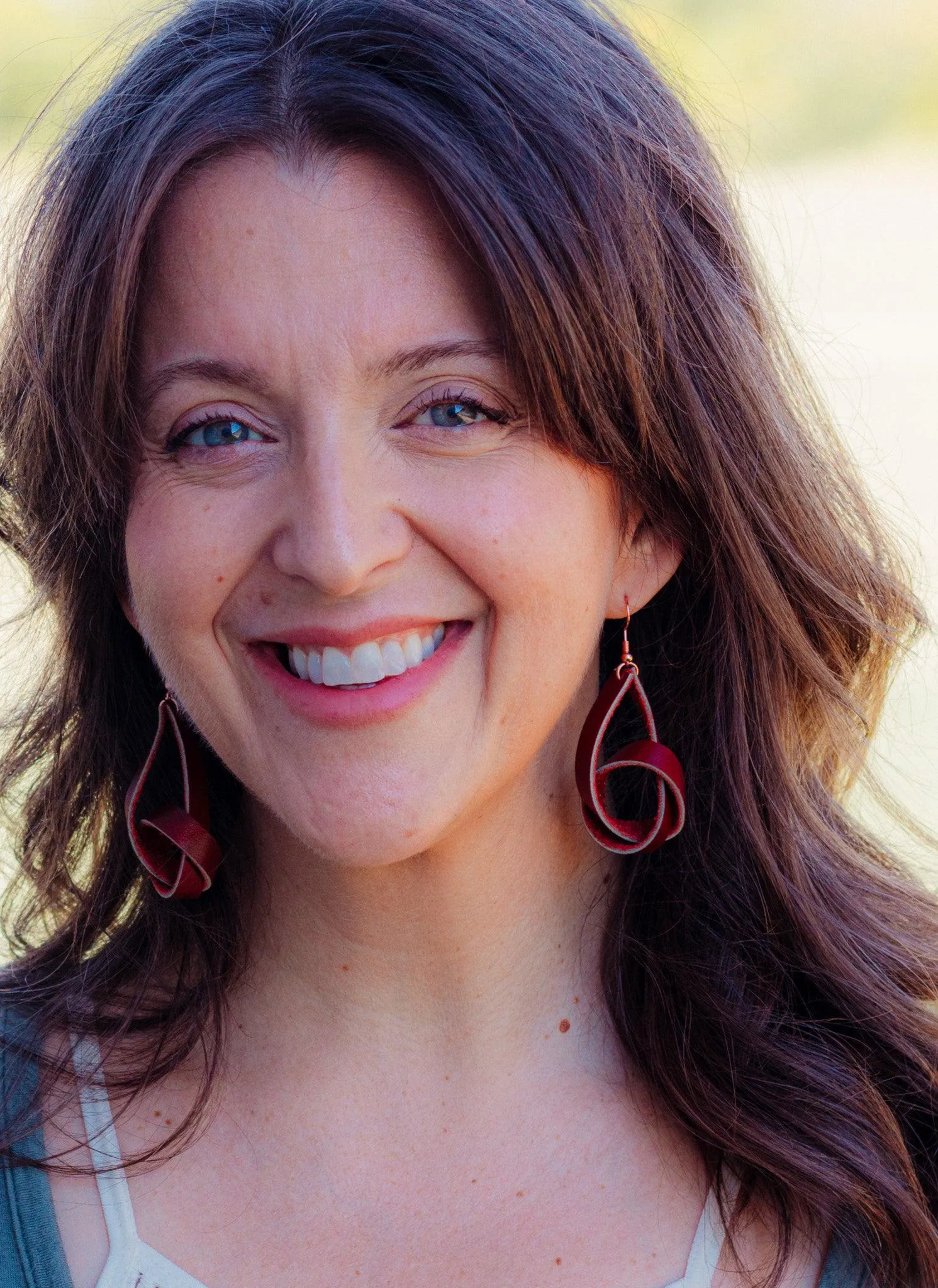 Twisted Gypsy Leather Earrings