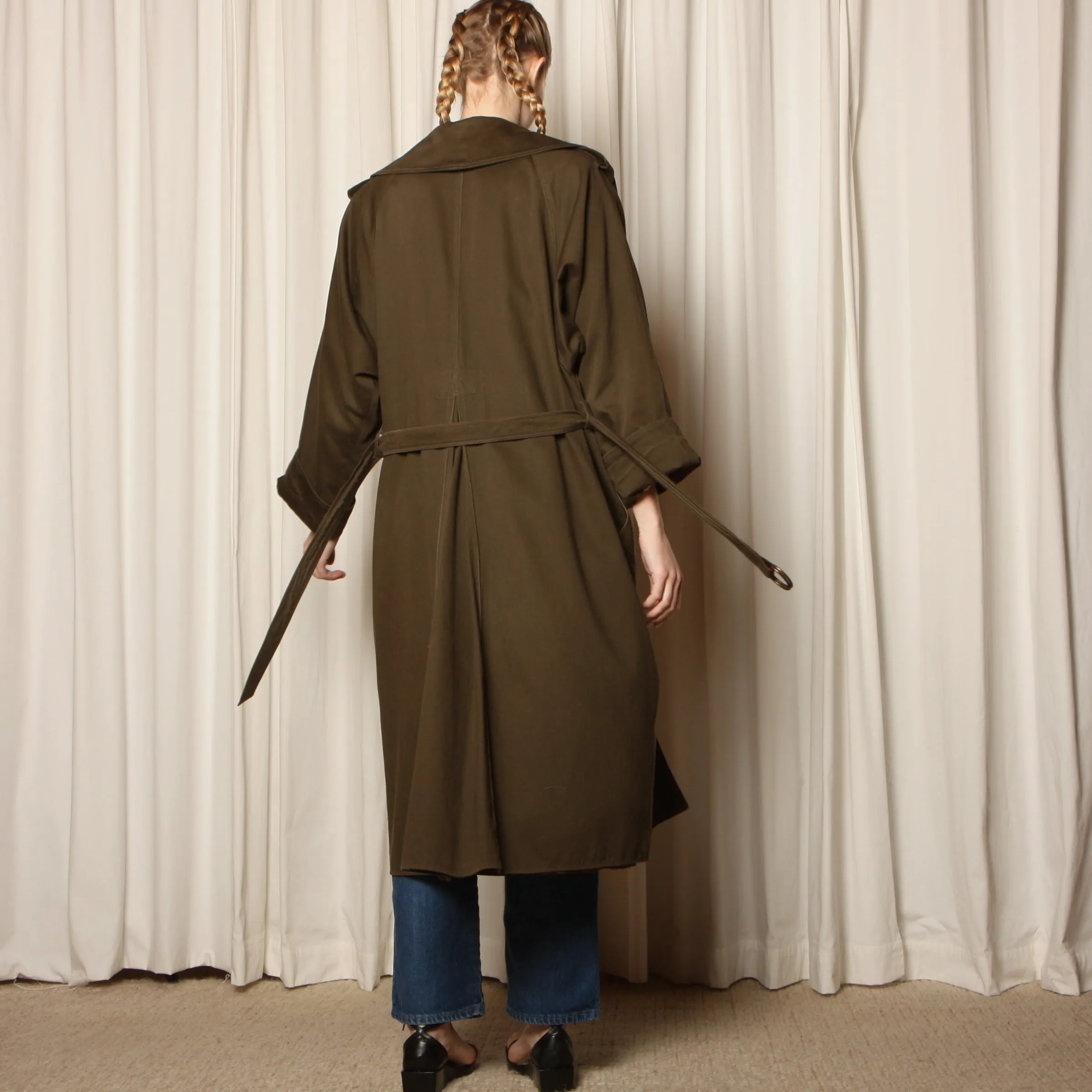 Vintage 70's Ramosport France Cotton Trench Coat