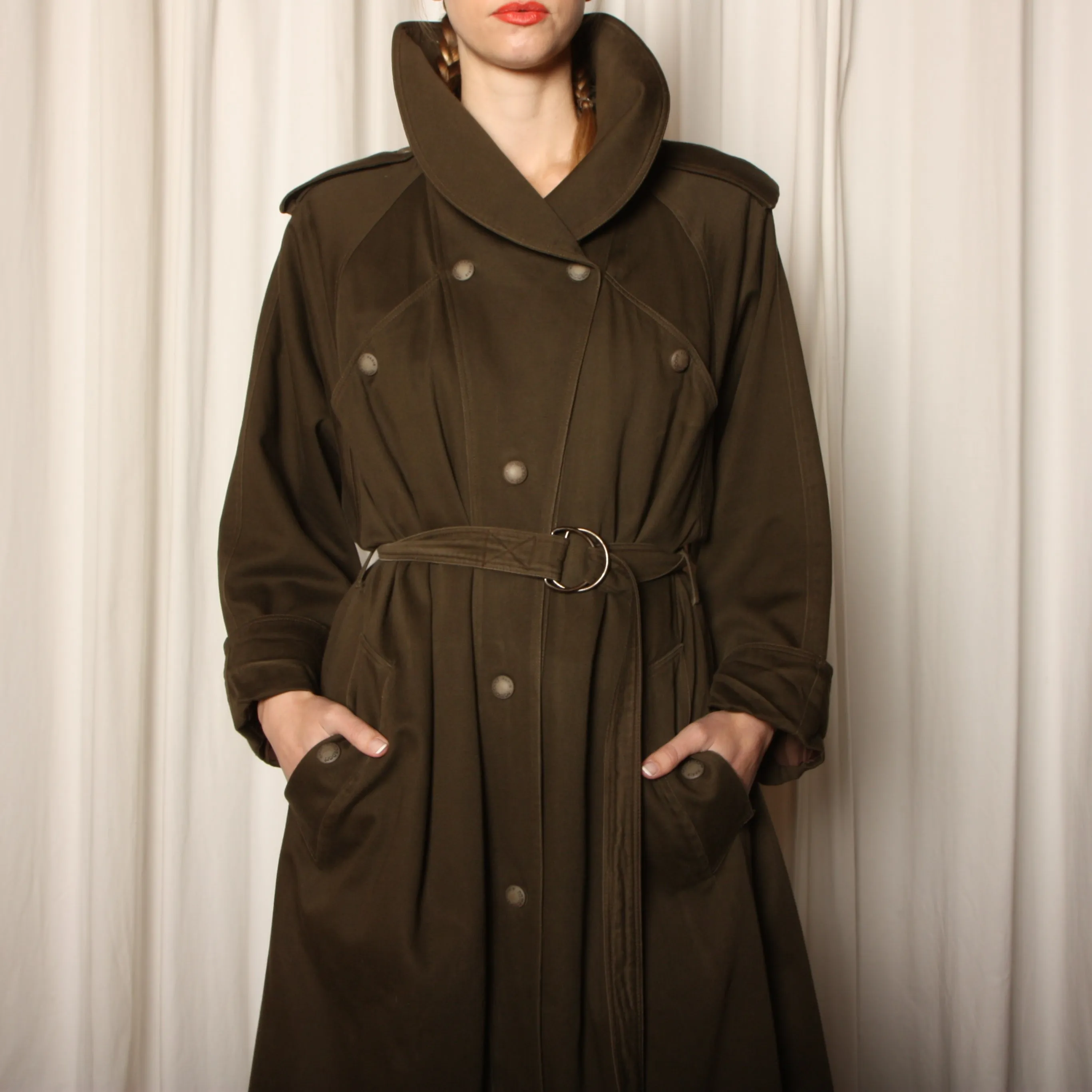 Vintage 70's Ramosport France Cotton Trench Coat