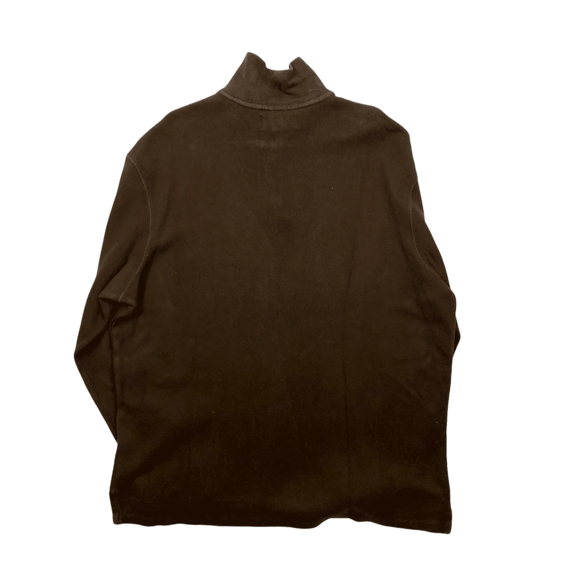 Vintage 90s Brown Polo Ralph Lauren Quarter Zip Sweatshirt - Extra Large