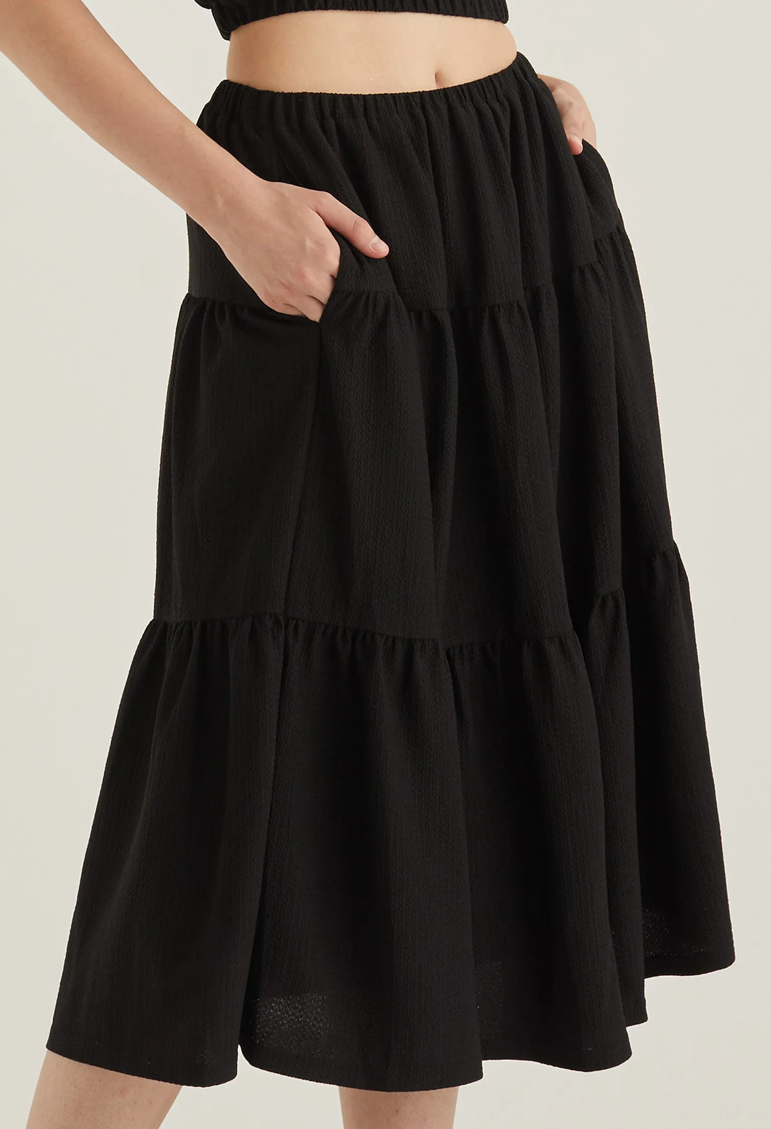 Vintage Prairie Midi Skirt