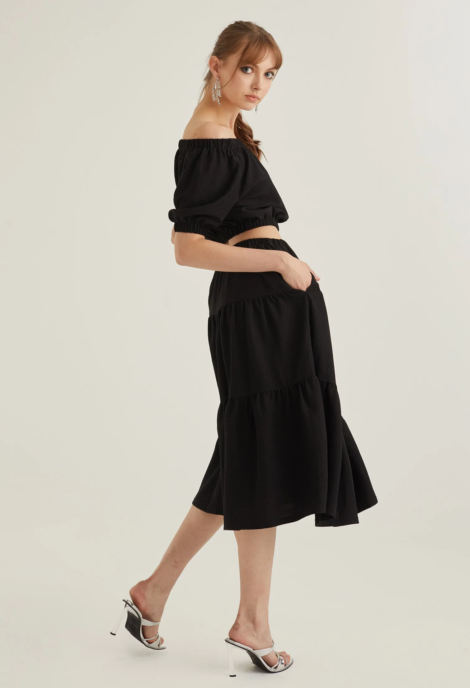 Vintage Prairie Midi Skirt