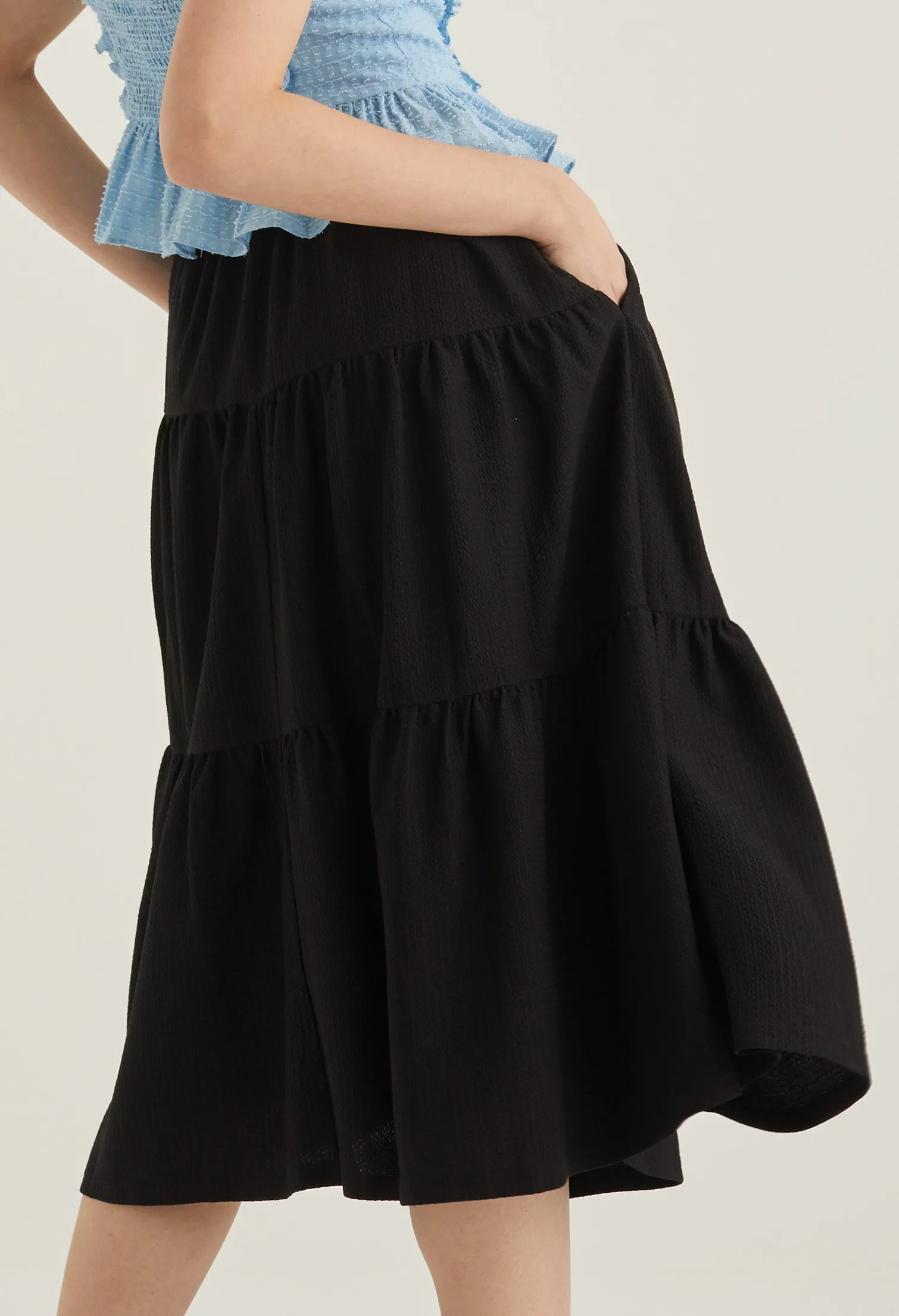 Vintage Prairie Midi Skirt