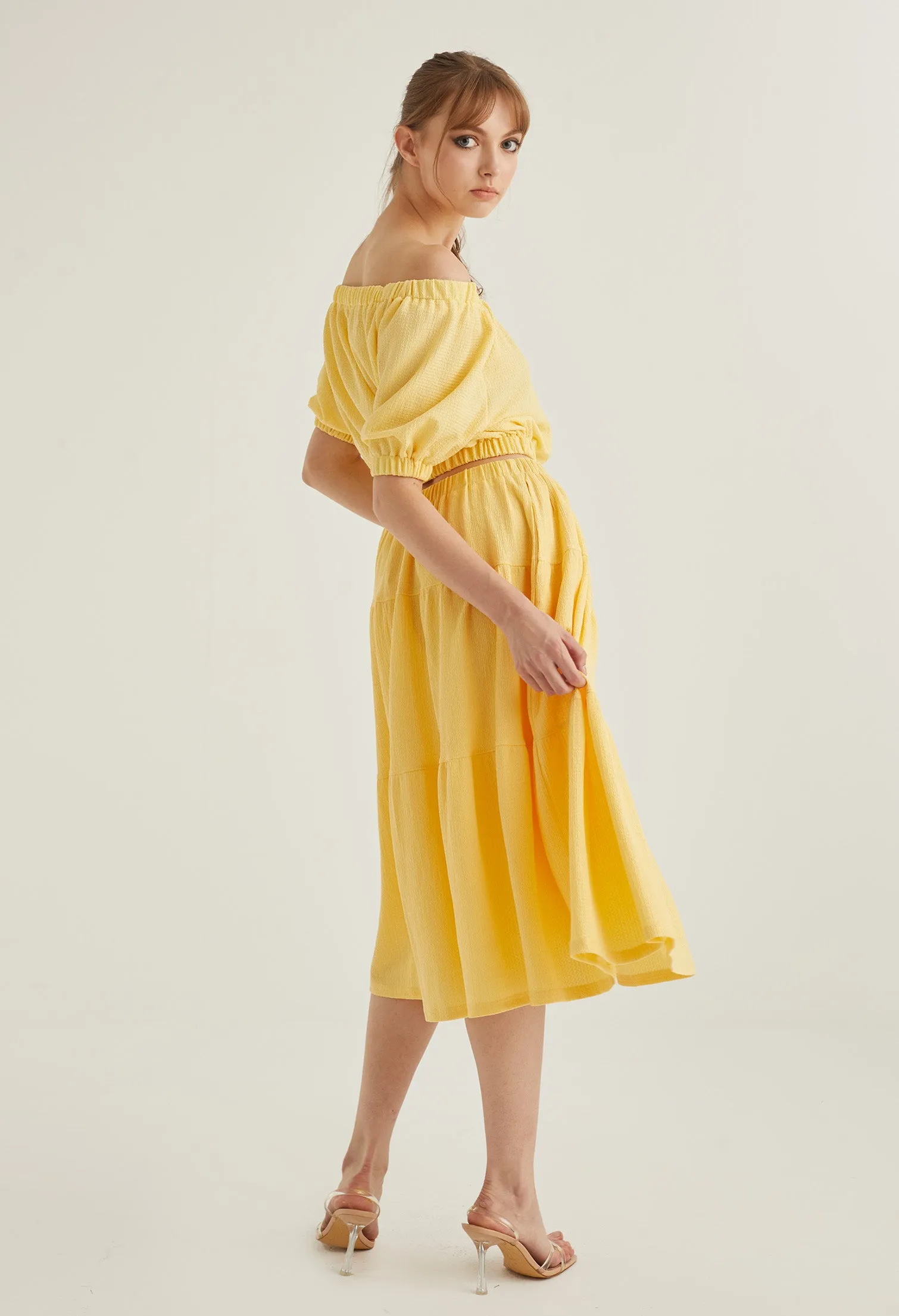 Vintage Prairie Midi Skirt