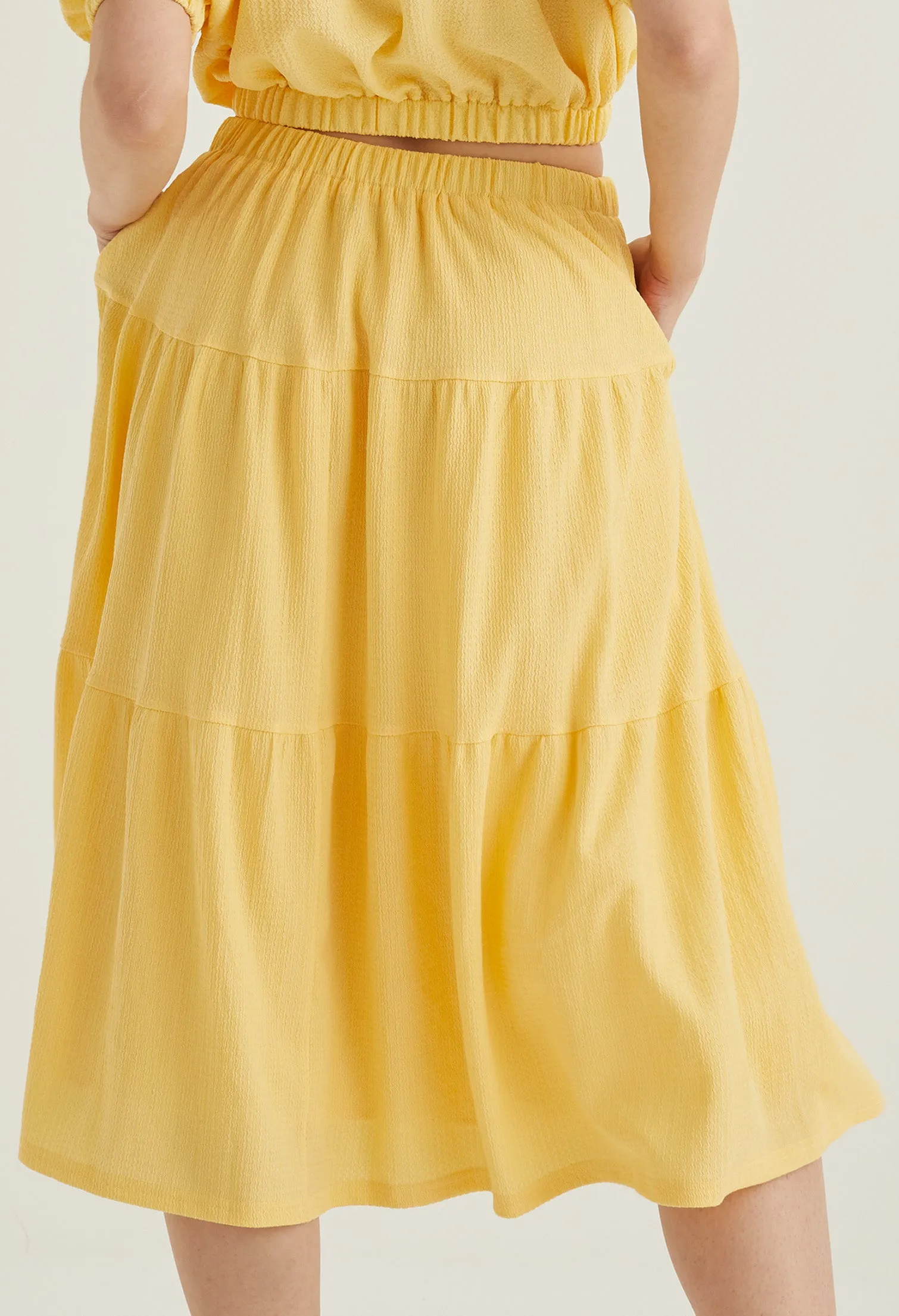 Vintage Prairie Midi Skirt